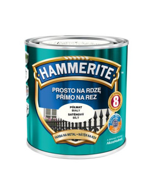 AKZO HAMMERITE Półmat Biały  0,7L