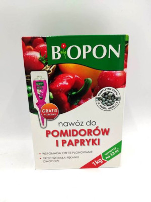 Biopon Nawóz Do Pomidorów I Papryki 1 Kg + Eliksir Do Storczyków Gratis