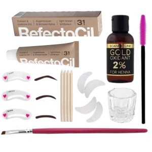 REFECTOCIL Henna 3,1 + Oksydant + Kieliszek zestaw XXL
