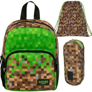 Plecak DZIECIĘCY Jednokomorowy PIXELE MINECRAFT Game