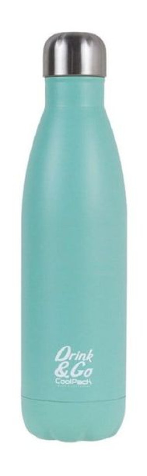 Bidon termiczny metalowy, termos 500ml miętowy CoolPack butelka na wodę