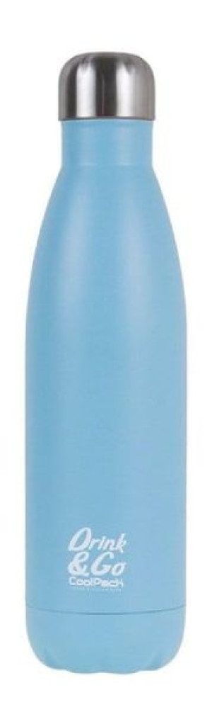 Bidon termiczny metalowy, termos 500ml niebieski CoolPack butelka na wodę