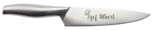 Nóż kuchenny z grawerem CHEF'S KNIFE logo firmy