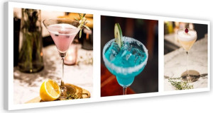 OBRAZ DO RESTAURACJI Kolorowe Drinki 90x30