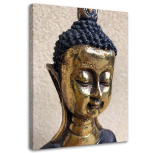 OBRAZ NA PŁÓTNIE Buddha Złoty Spa Zen 70x100