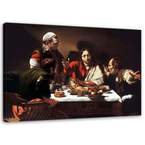 REPRODUKCJA Wieczerza w Emaus Caravaggio 120x80