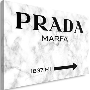 OBRAZ NA PŁÓTNIE Prada Marfa Marmur 120x80