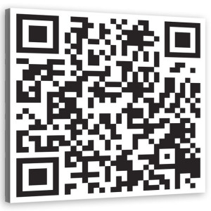 Obraz Na Płótnie Do Salonu Biura Kod Qr 80x80