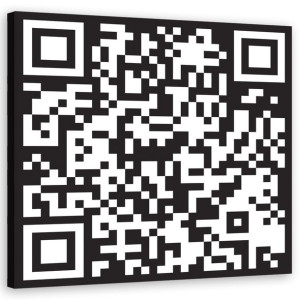 Obraz Na Płótnie Do Salonu Biura Kod Qr 80x80