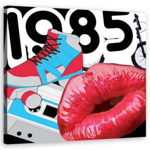Obraz Na Płótnie Młodzieżowy Usta Pop Art 30x30
