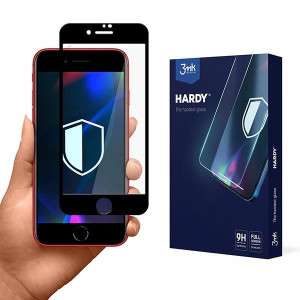 3mk Hardy Iphone 7/8/se 2020/2022 Utwardzone Chemicznie Szkło Czarny/black