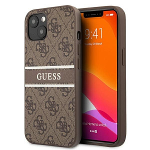 Guess Guhcp13s4gdbr Iphone 13 Mini 5,4" Brązowy/brown Hardcase 4g Stripe