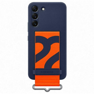 Etui Samsung Ef-gs901tn S22 S901 Granatowy/navy Silicone Cover Strap
