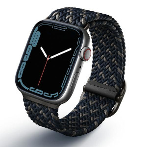 Uniq Pasek Aspen Apple Watch 44/42/45mm Braided De Niebieski/obsidian Blue
