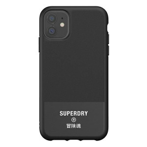 Superdry Moulded Canvas Iphone 11 Case Czarny/black 41547