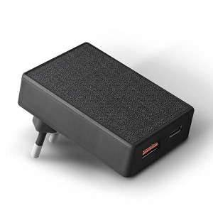 Uniq Ład. Siec. Votre Slim Duo 20w Usb-c + Usb-a Czarny/charcoal Black