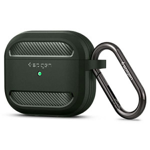 Spigen Rugged Armor Airpods 3 Case Zielony/green Asd01979