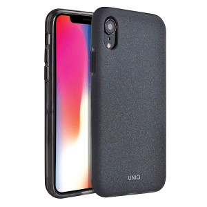 Uniq Etui Lithos Iphone Xr Czarny /charcoal Black
