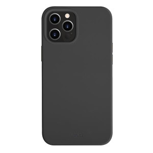 Uniq Etui Lino Hue Iphone 12 Pro Max 6,7" Czarny/ink Black Antimicrobial
