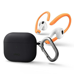 Uniq Etui Nexo Airpods 3 Gen + Ear Hooks Silicone Szary/grey
