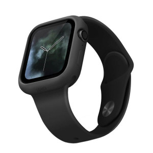 Uniq Etui Lino Apple Watch Series 4/5/6/se 44mm. Czarny/ash Black