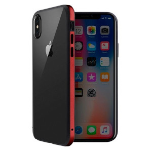 Uniq Etui Valencia Clear Iphone Xs Max Czerwony/crimson Red