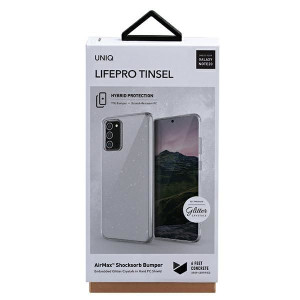 Uniq Etui Lifepro Tinsel Samsung Note 20 N980 Przezroczysty/lucent Clear
