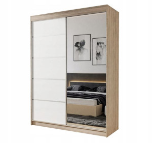 Szafa Przesuwna Z Lustrem 100 Cm - 100x200x58