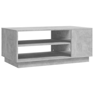 Stolik kawowy, szarość betonu, 102x55x43 cm, płyta wiórowa