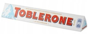 1x100g TOBLERONE White czekolada biała SWISS
