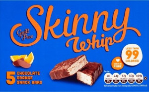 1x125g SKINNY WHIP Orange Chocolate batoniki UK