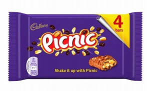 1x128g CADBURY Picnic baton 4szt UK