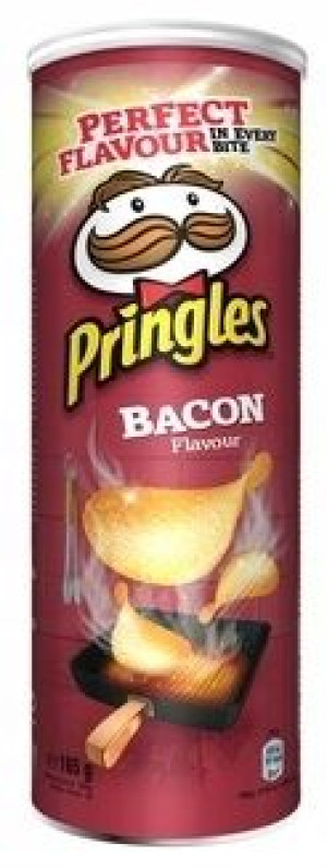 1x165g PRINGLES bacon flavour chipsy