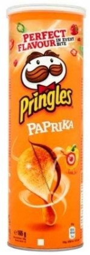 1x165g PRINGLES paprica chipsy paprykowe