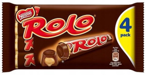 1x166g NESTLE ROLO baton toffi 4szt UK