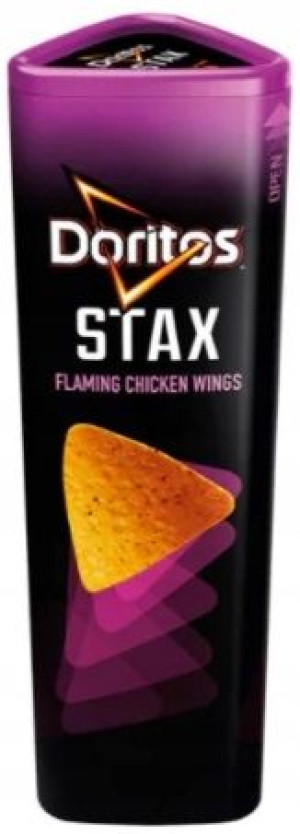 1x170g DORITOS STAX flaming chicken wings chipsy