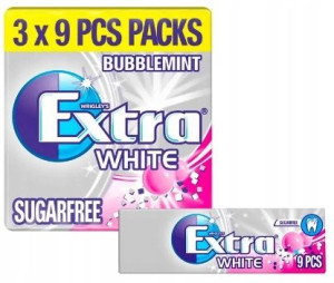 1x38g WRIGLEY'S EXTRA WHITE guma do żucia 3pak UK