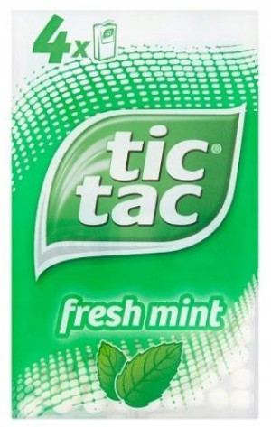 1x64g TIC TAC fresh mint 4-pak UK