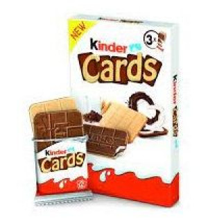 1x76,8g KINDER CARDS ciastka 3-pak
