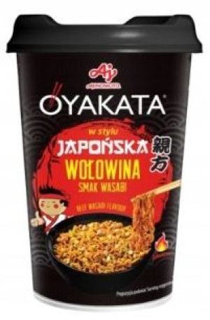 1x93g OYAKATA Japońska Wołowina Wasabi instant