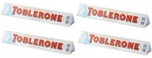 4x100g TOBLERONE White czekolada biała SWISS