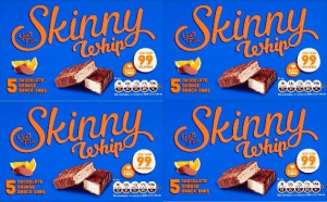 4x125g SKINNY WHIP Orange Chocolate batoniki UK