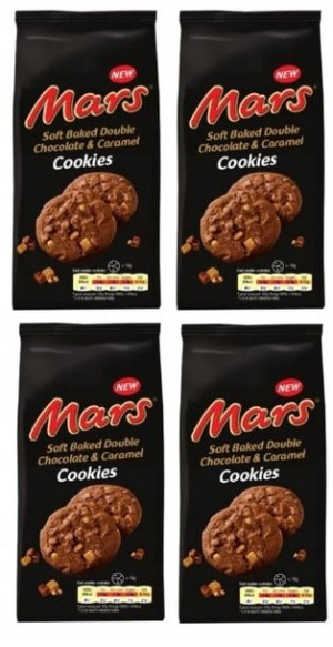 4x162g MARS Cookies ciastka UK