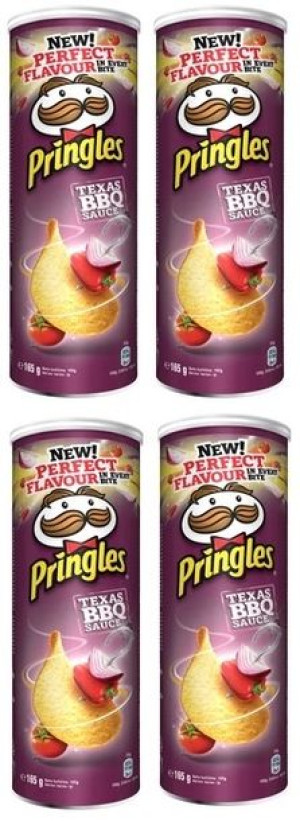 4x165g PRINGLES Texas Barbecue Sauce chipsy