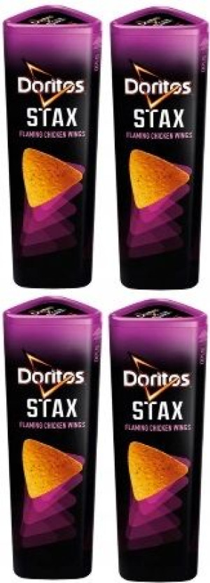 4x170g DORITOS STAX flaming chicken wings chipsy