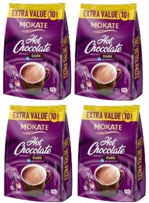 4x180g MOKATE Dark gorąca czekolada 10szt UK