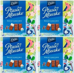 4x360g WEDEL Ptasie Mleczko Śmietankowe