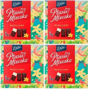 4x360g WEDEL Ptasie Mleczko Waniliowe