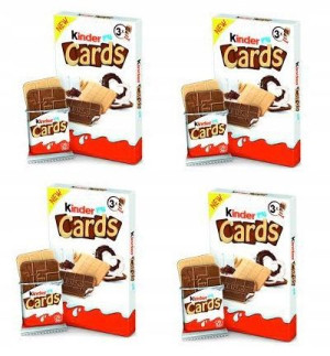 4x76,8g KINDER CARDS ciastka 3-pak