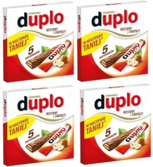4x91g DUPLO wafel z nadzieniem orzechowym 5-pak
